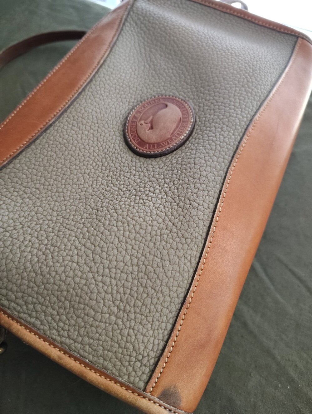 Vintage Dooney & Bourke All-Weather Leather Zip Crossbody Bag - AS IS - Picture 6 of 10